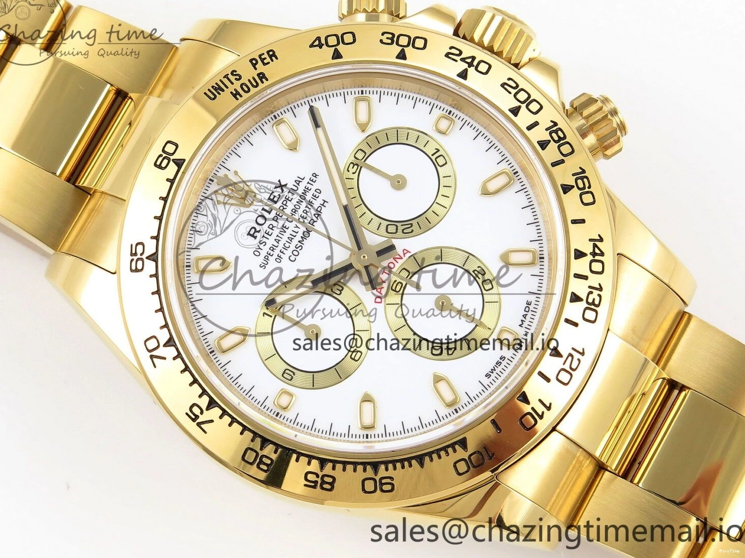 MiroTime 0509 Daytona 116508 KING 1:1 Best Edition White Dial on YG Bracelet SH Contemporary 1902